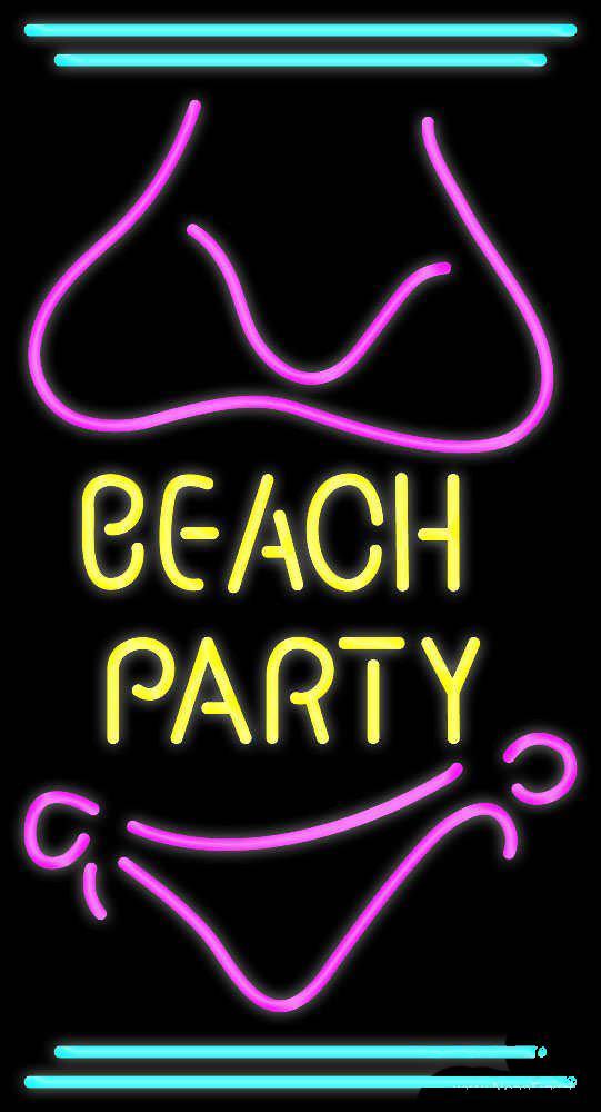 Beach Party Bikini Neon Sign